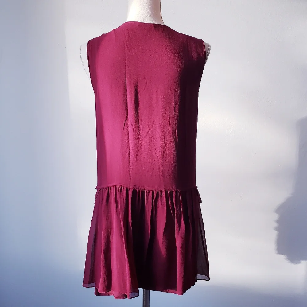 Theory Silk Ruffle Tunic - Picture 2 of 7